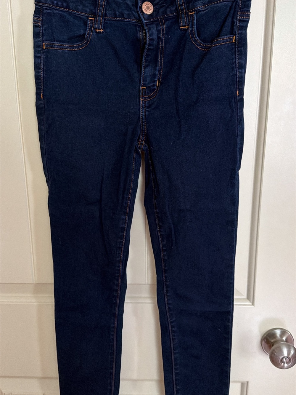 American Eagle Dark Indigo Skinny Jeans - Dark Blue